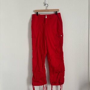I. AM. GIA. Women's Size Large Red Ryder Cargo Pants